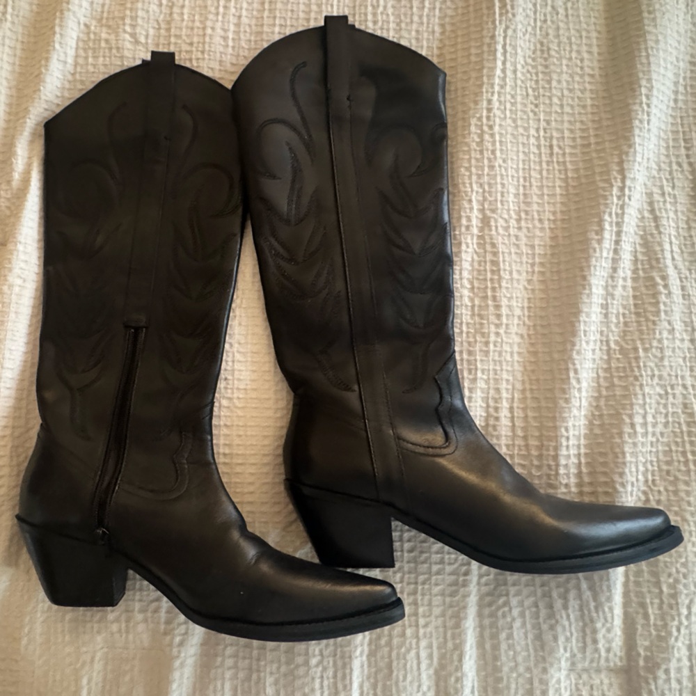 Black Western Cowboy Boots
